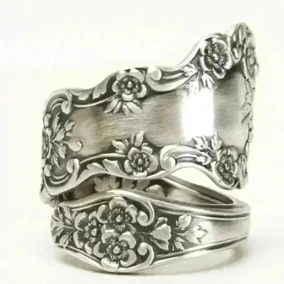 🍁925 Silver Creative Plum Flower Shaped Ring, GPMB1565 - Picture 2 of 5
